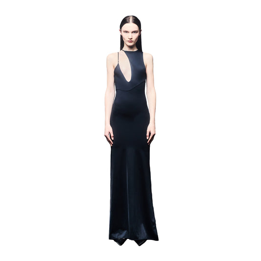 'Jennie' technical jersey strap gown image 1