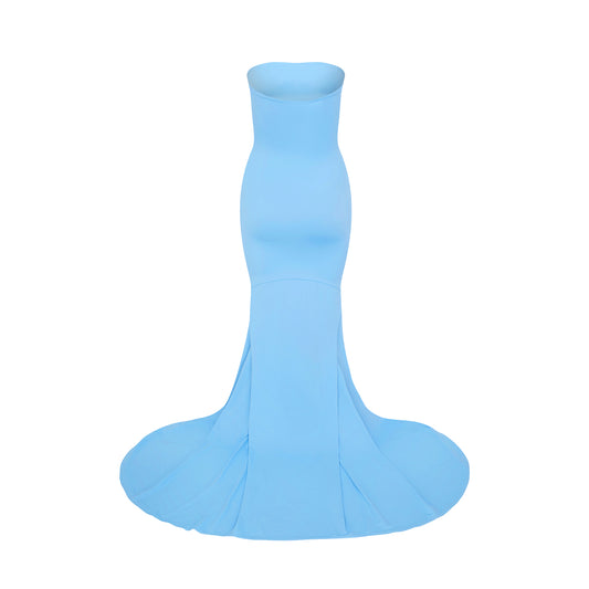 'Gilda' strapless technical jersey gown image 1