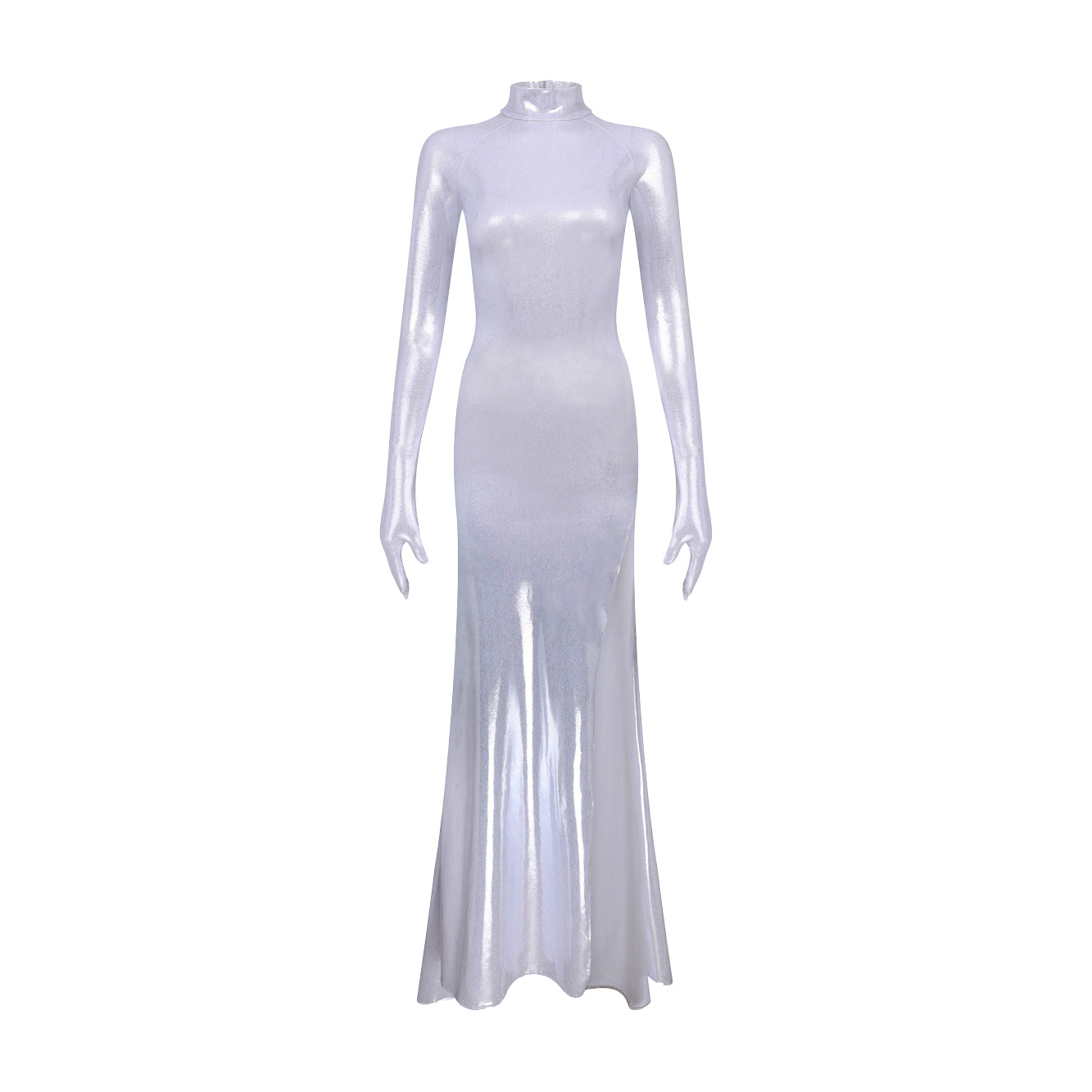 'Veronica' metallic classic technical jersey gown image 0