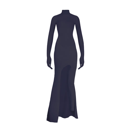 'Phyllis' technical jersey hybrid gown image 0