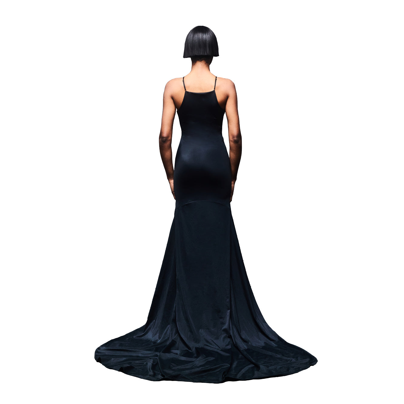 'Vera' technical jersey strap gown image 2