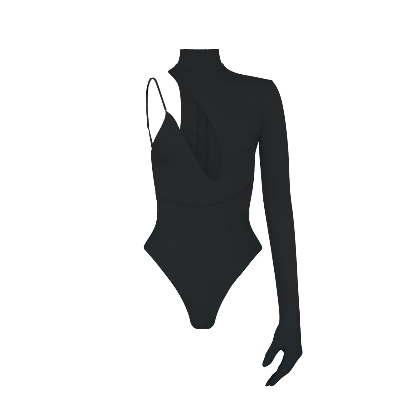 'Ava' technical jersey strap bodysuit image 0