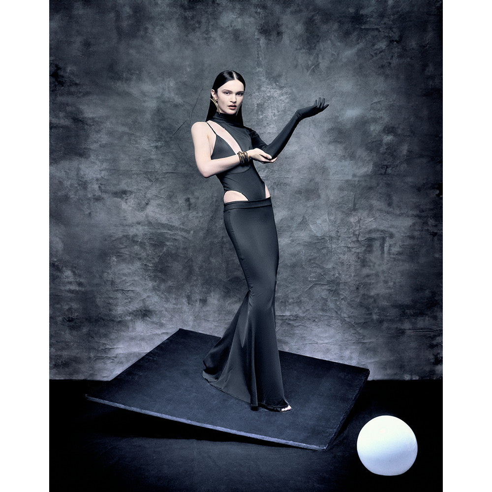 'Jane' technical jersey skirt image 3