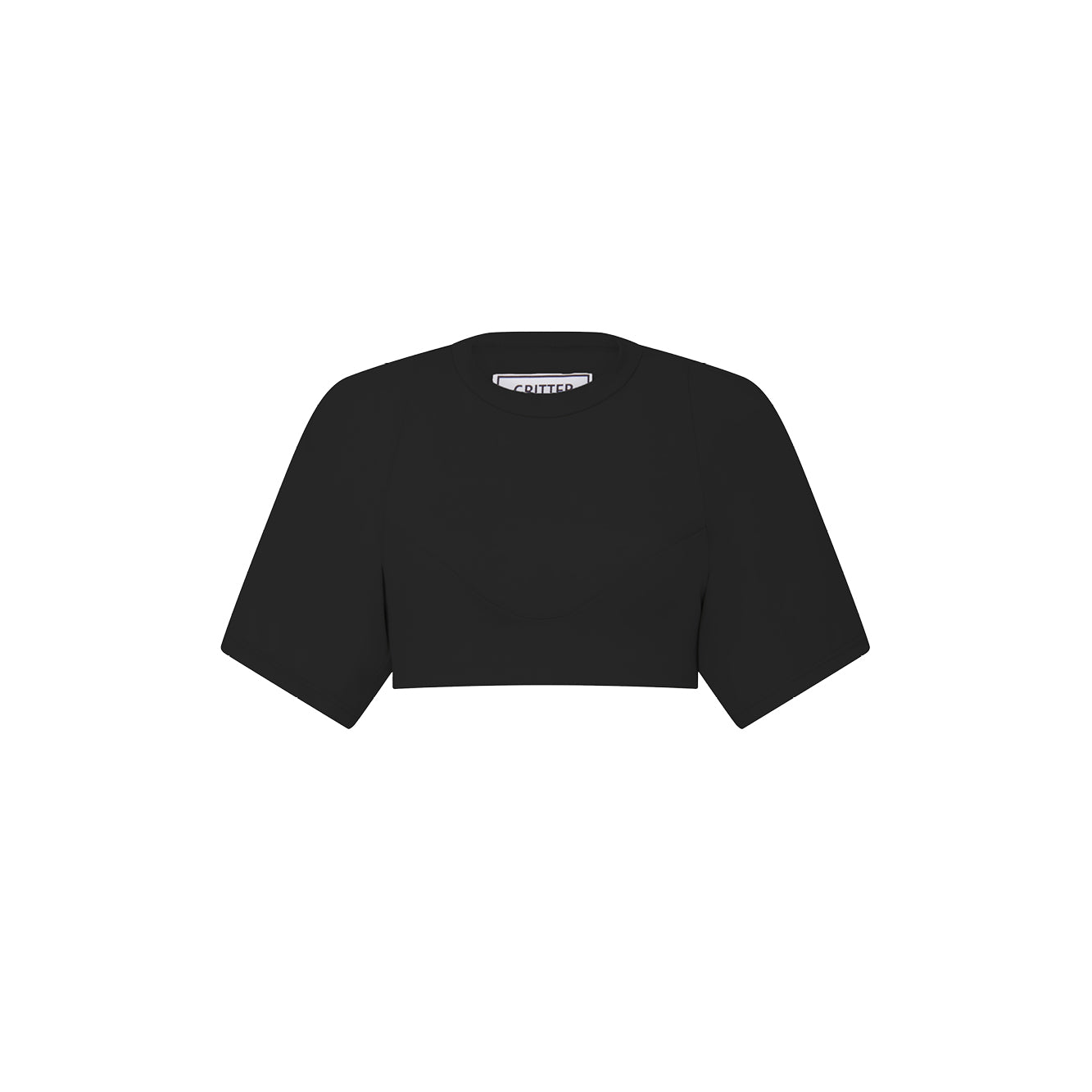 'Rose' technical jersey crop top image 3