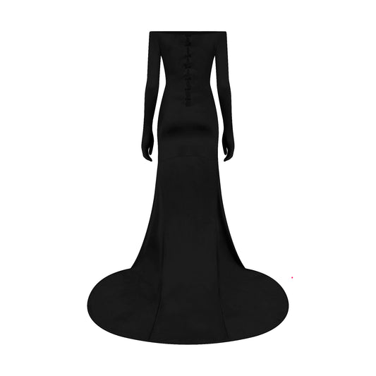 Mamba gown in ECONYL® technical jersey