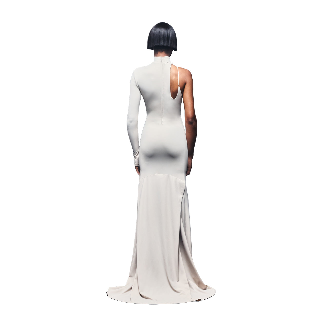'Ava' technical jersey strap gown image 3