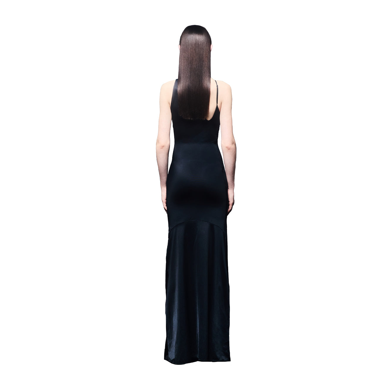 'Jennie' technical jersey strap gown image 2