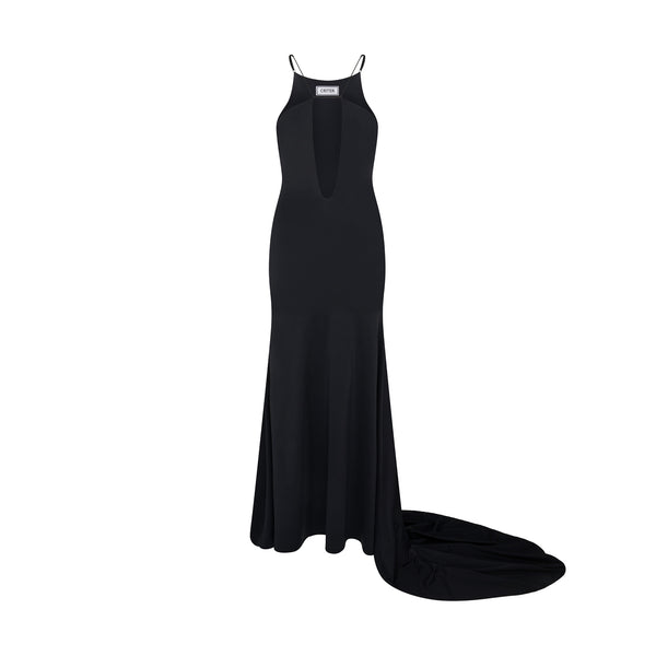 'Vera' technical jersey strap gown image 0
