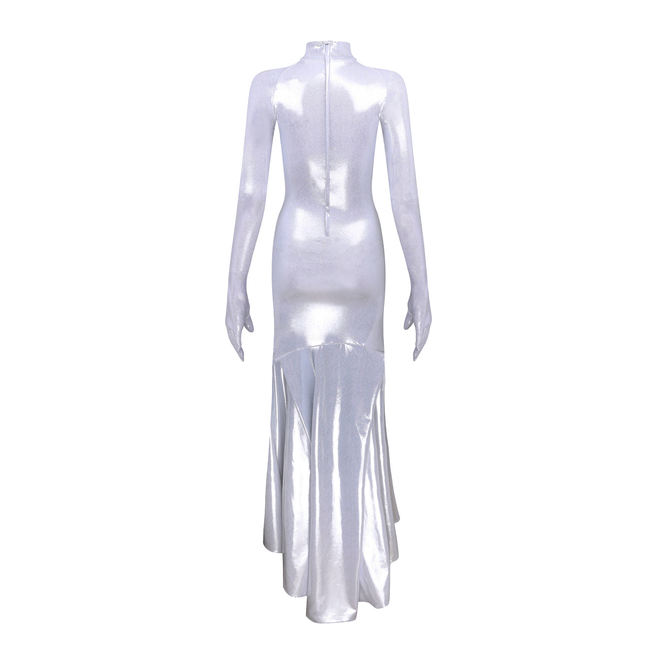 'Veronica' metallic classic technical jersey gown image 3