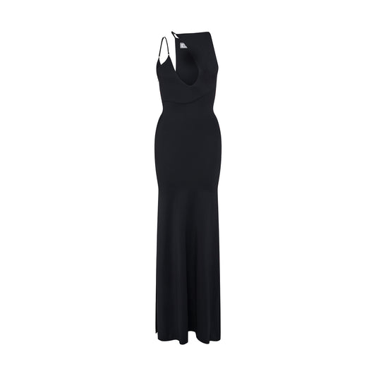 'Jennie' technical jersey strap gown image 0