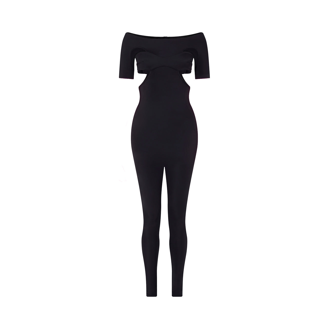 'Lana' off-shoulder technical jersey jumpsuit image 0