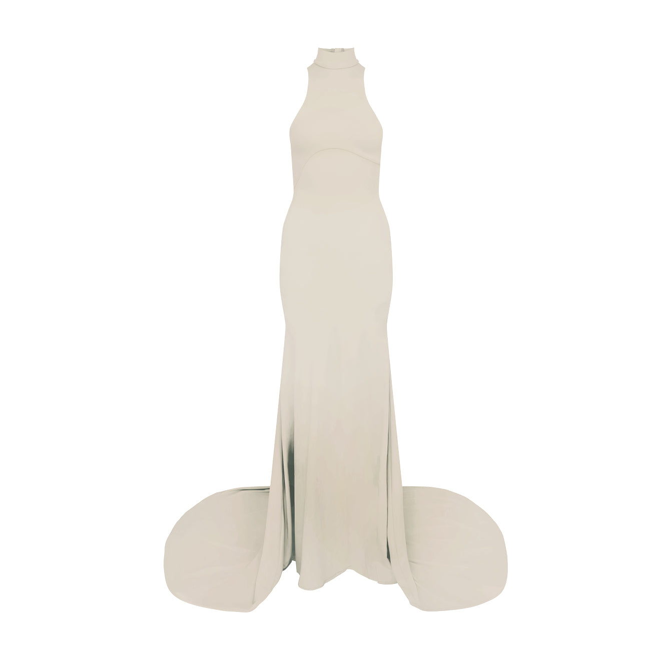 'Alice' technical jersey halter gown image 0