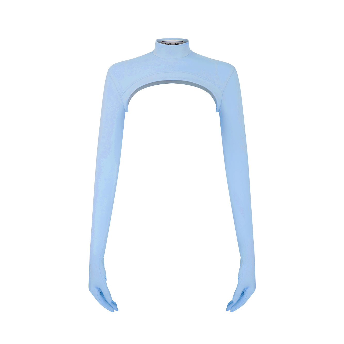 Blue Fang Bolero in stretch ECONYL® technical jersey